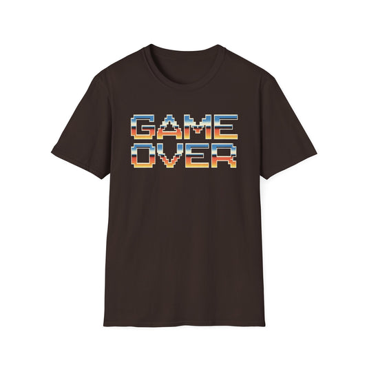 Game Over graphic t-shirt mockup