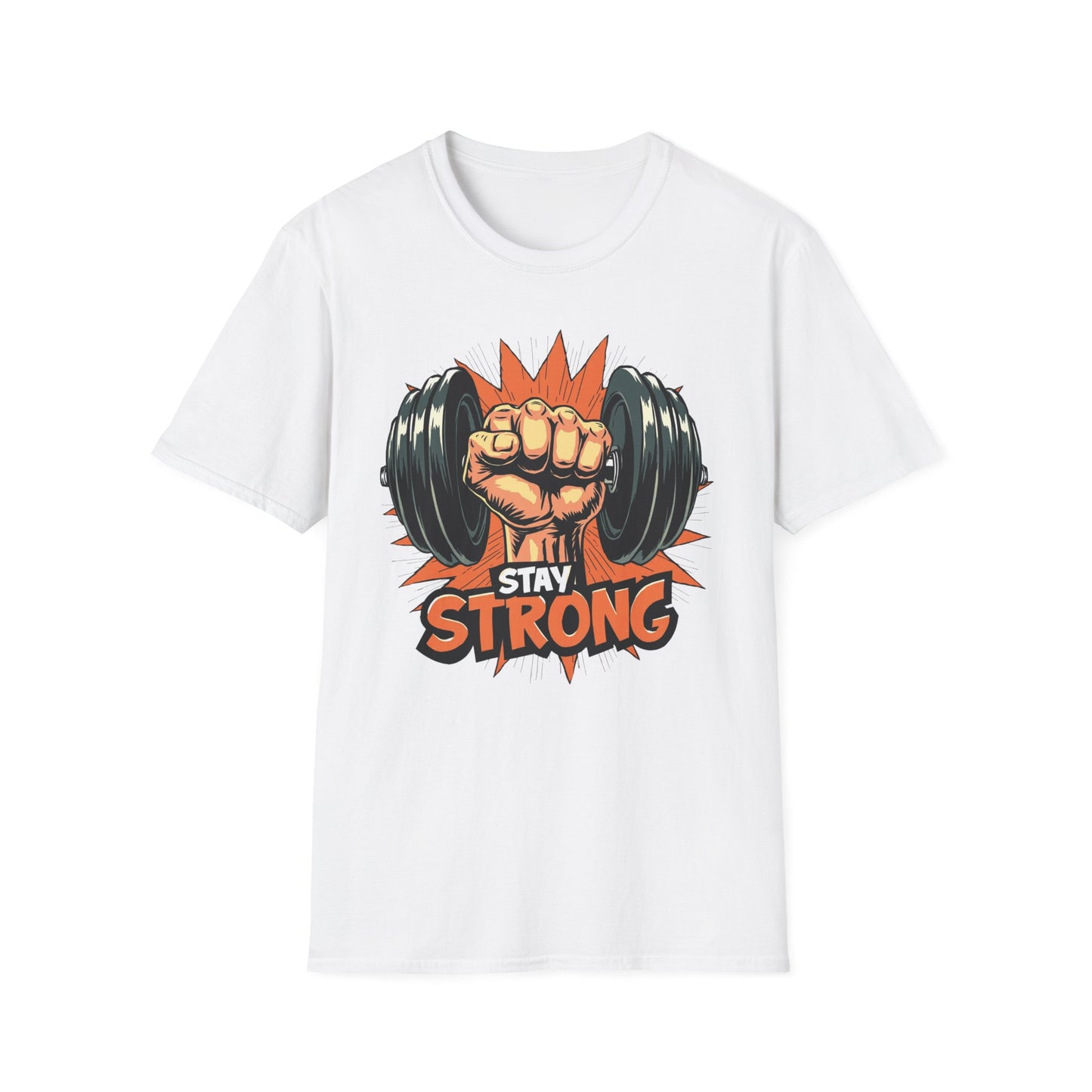 Stay Strong graphic t-shirt mockup