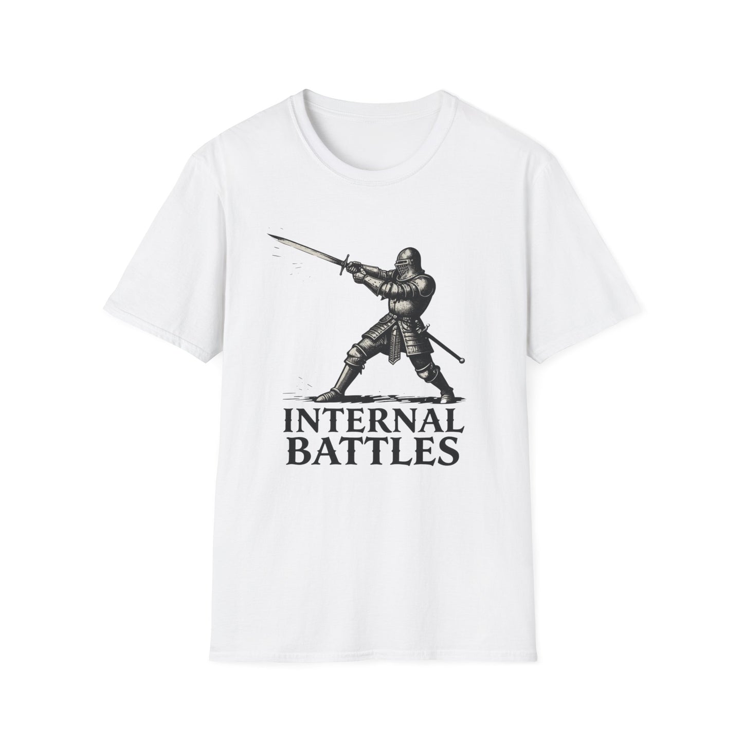 Internal Battles graphic t-shirt mockup