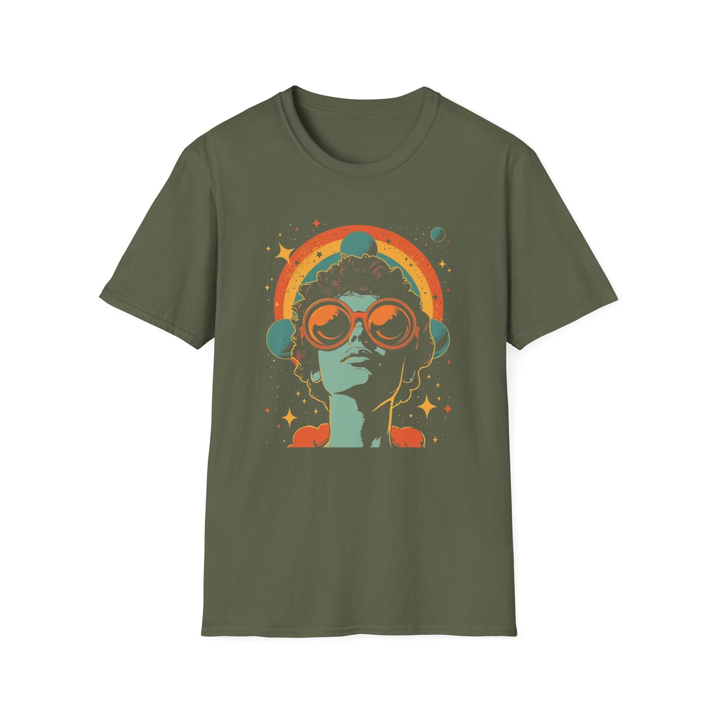 Think Outside the Space graphic t-shirt mockup