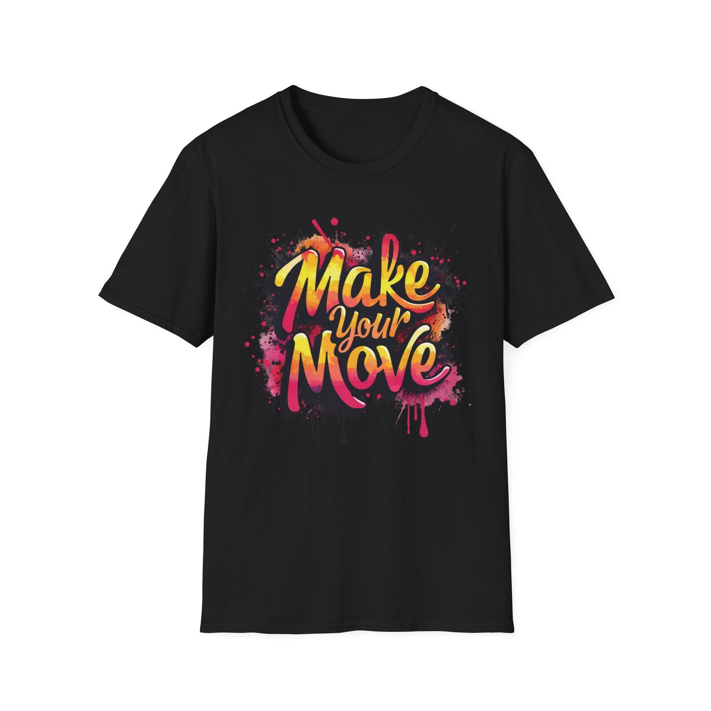 Make Your Move - Retro Edition graphic t-shirt mockup
