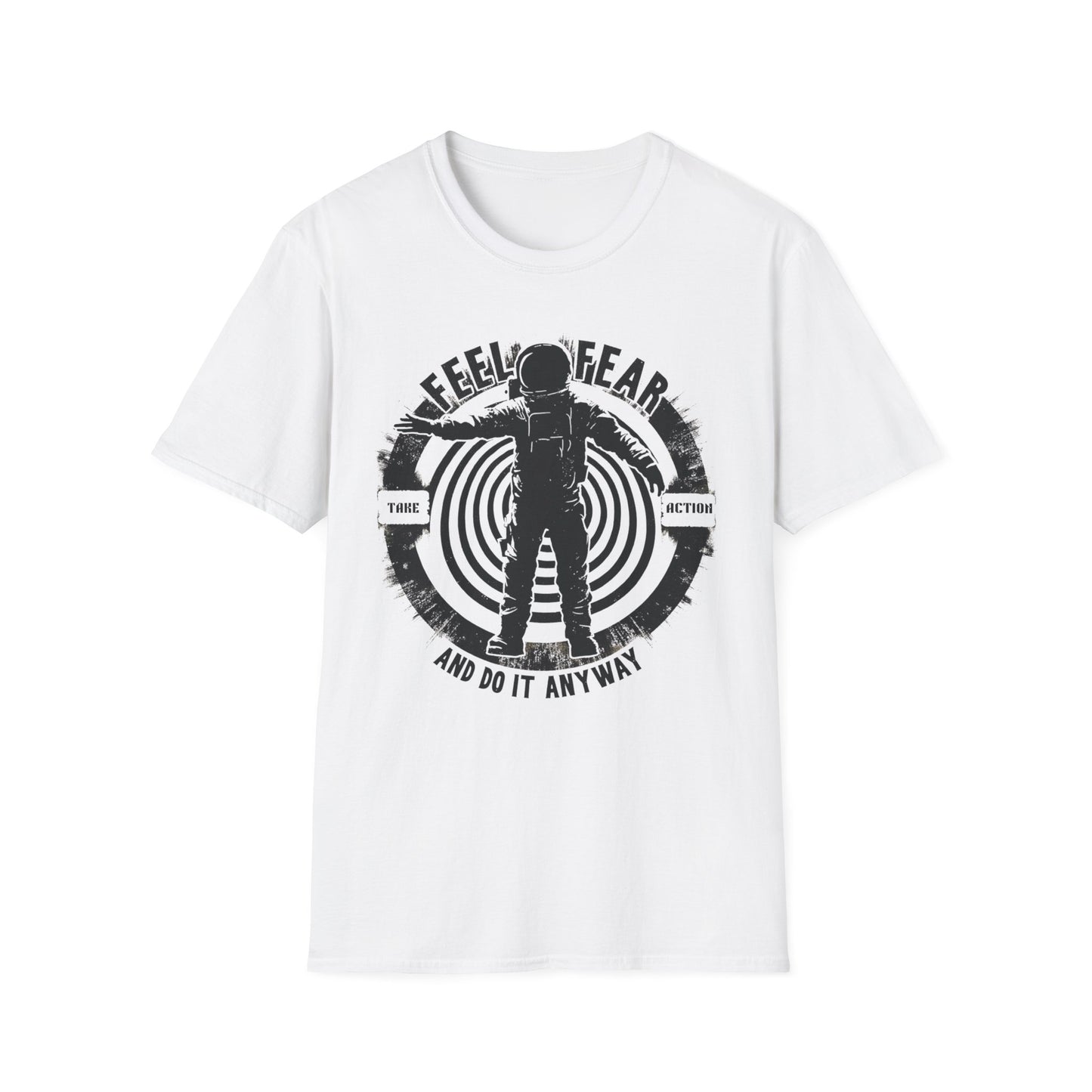 Feel Fear and Do It Anyway graphic t-shirt mockup