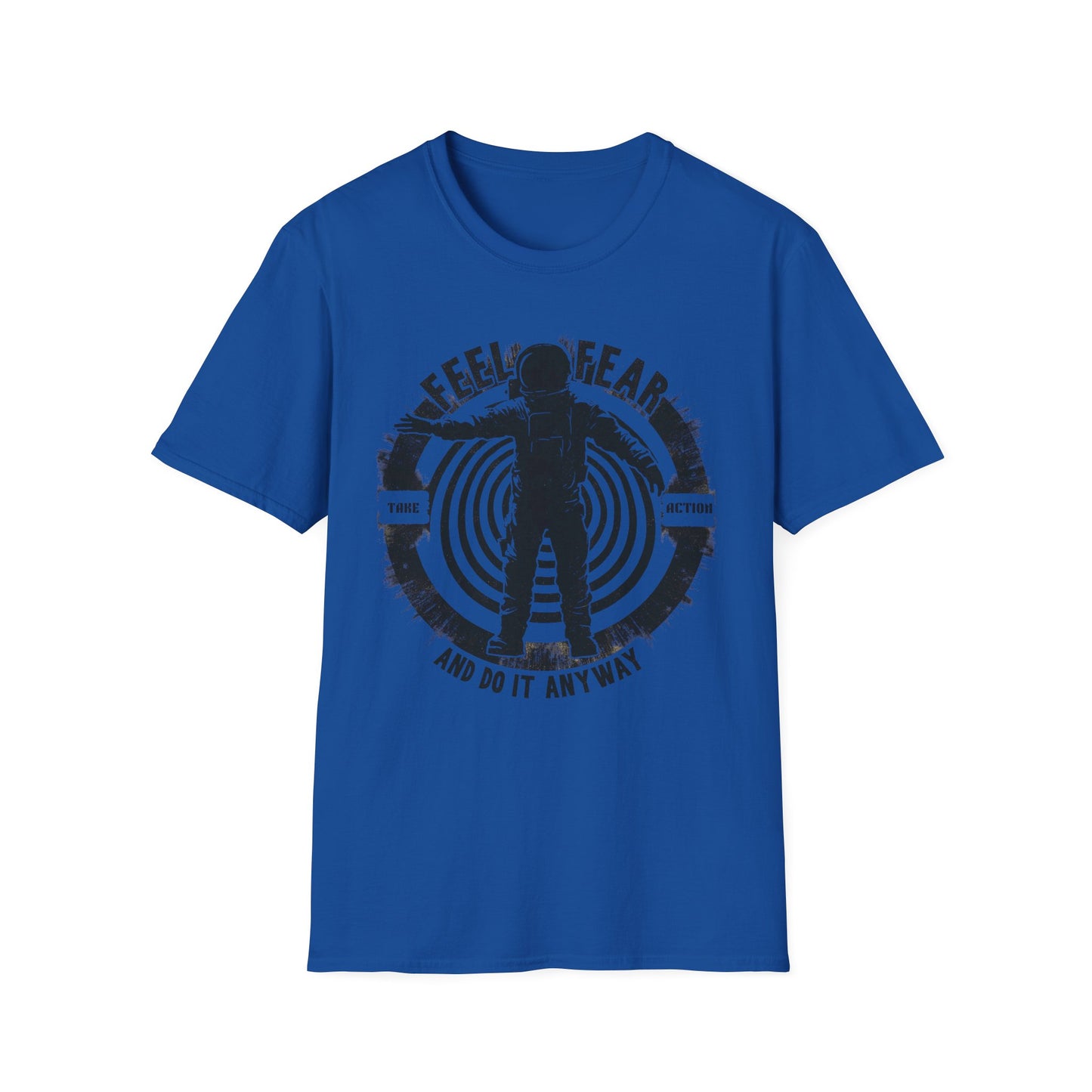 Feel Fear and Do It Anyway graphic t-shirt mockup