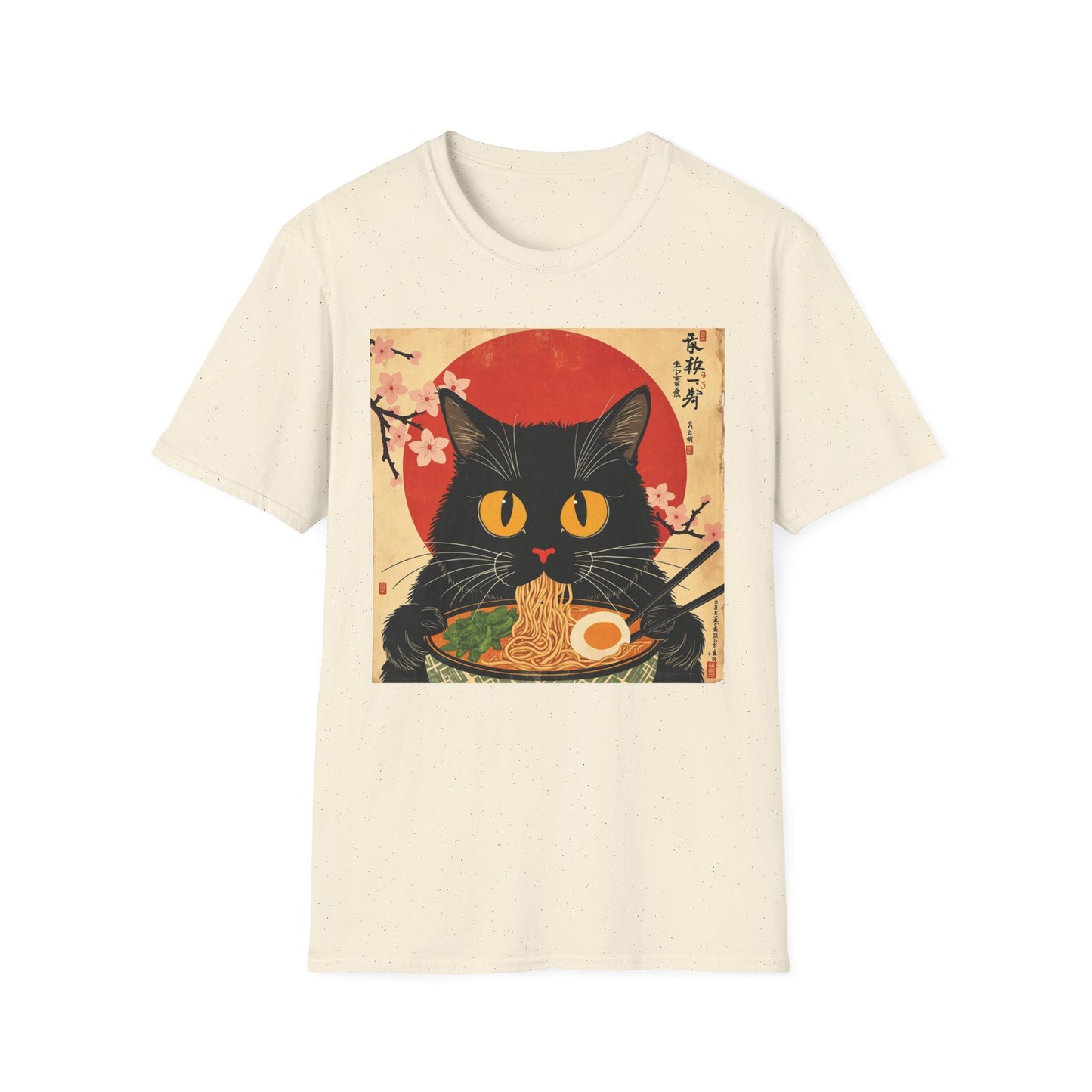 Ramen Cat - Poster Edition graphic t-shirt mockup