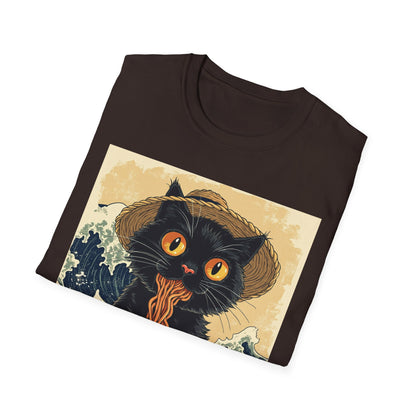 Ramen Cat Again - Bowl Edition graphic t-shirt mockup