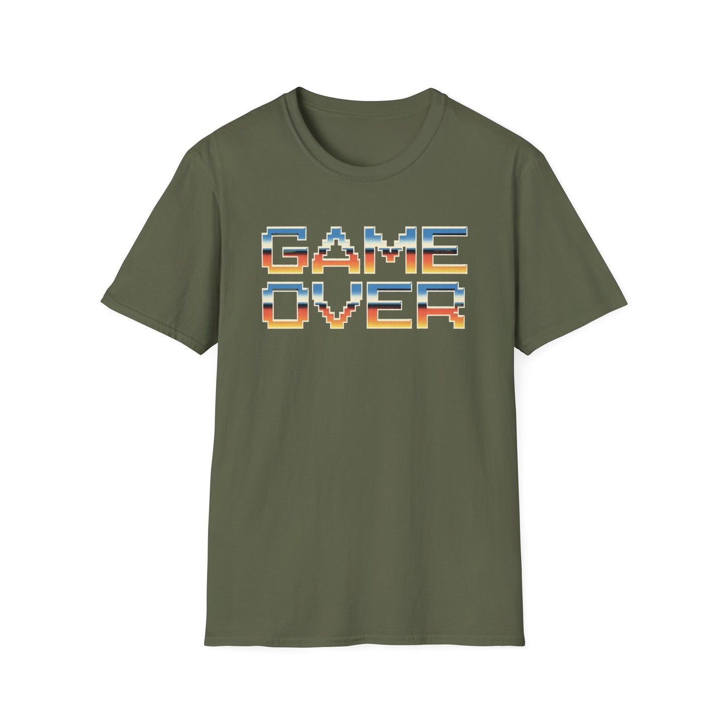 Game Over graphic t-shirt mockup