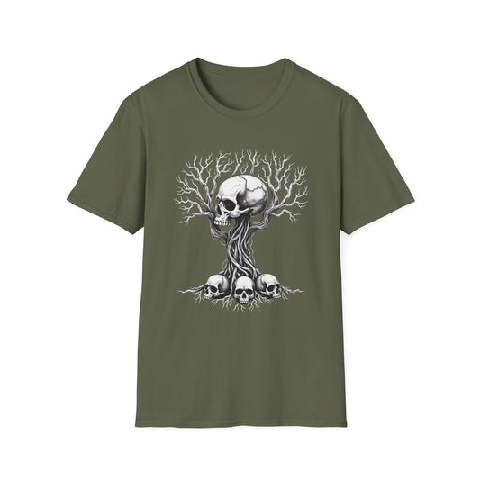 Death Tree graphic t-shirt mockup