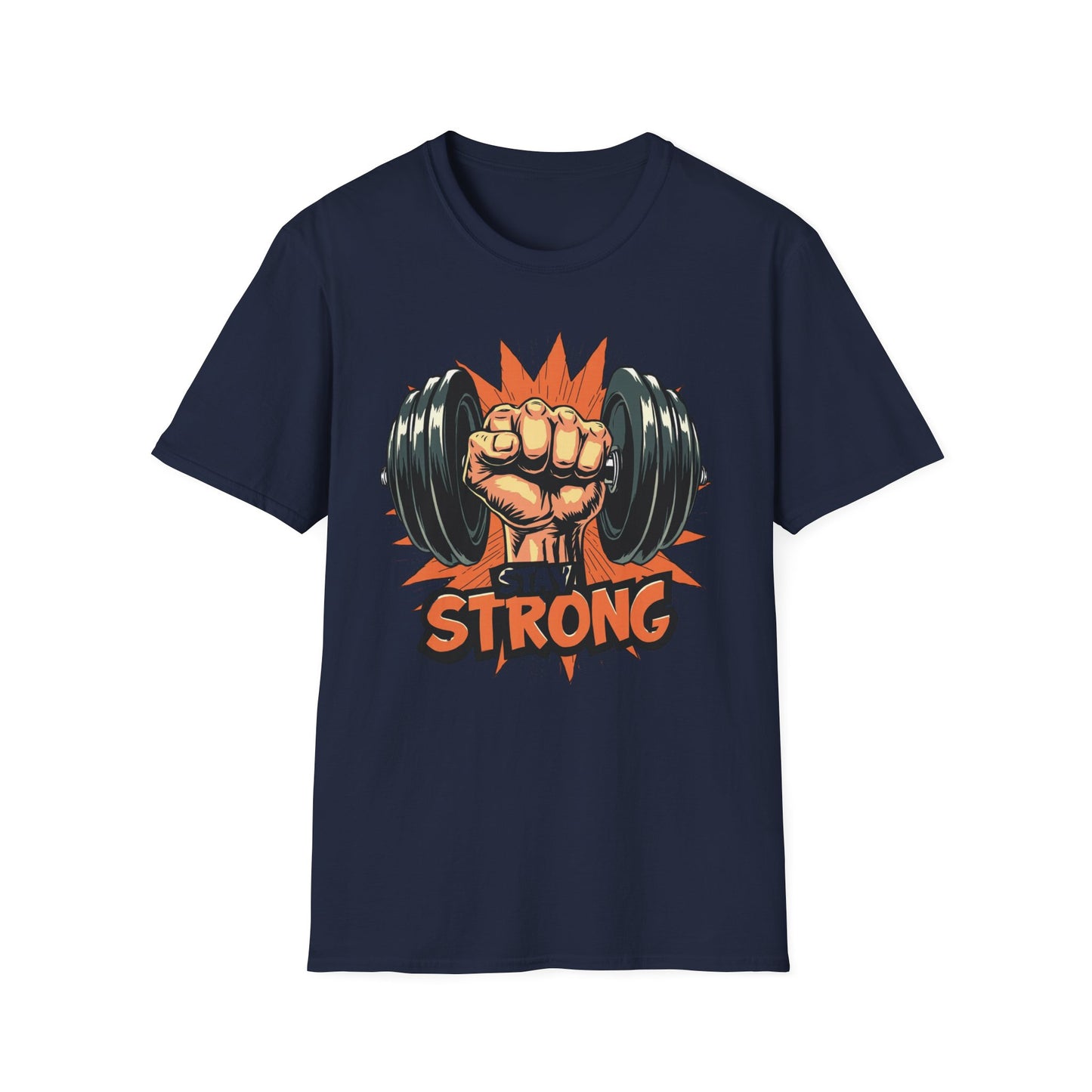 Stay Strong graphic t-shirt mockup