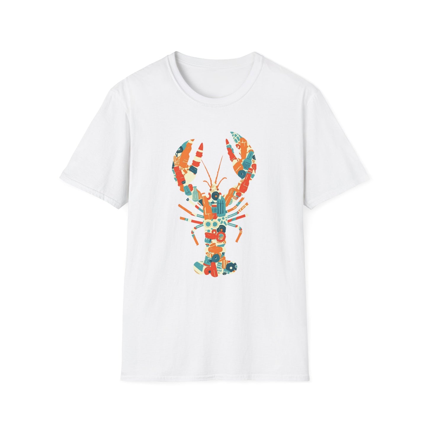 Plastic Lobster graphic t-shirt mockup