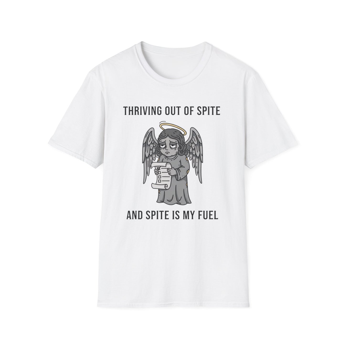 Thriving Out of Spite - Fuel Edition graphic t-shirt mockup