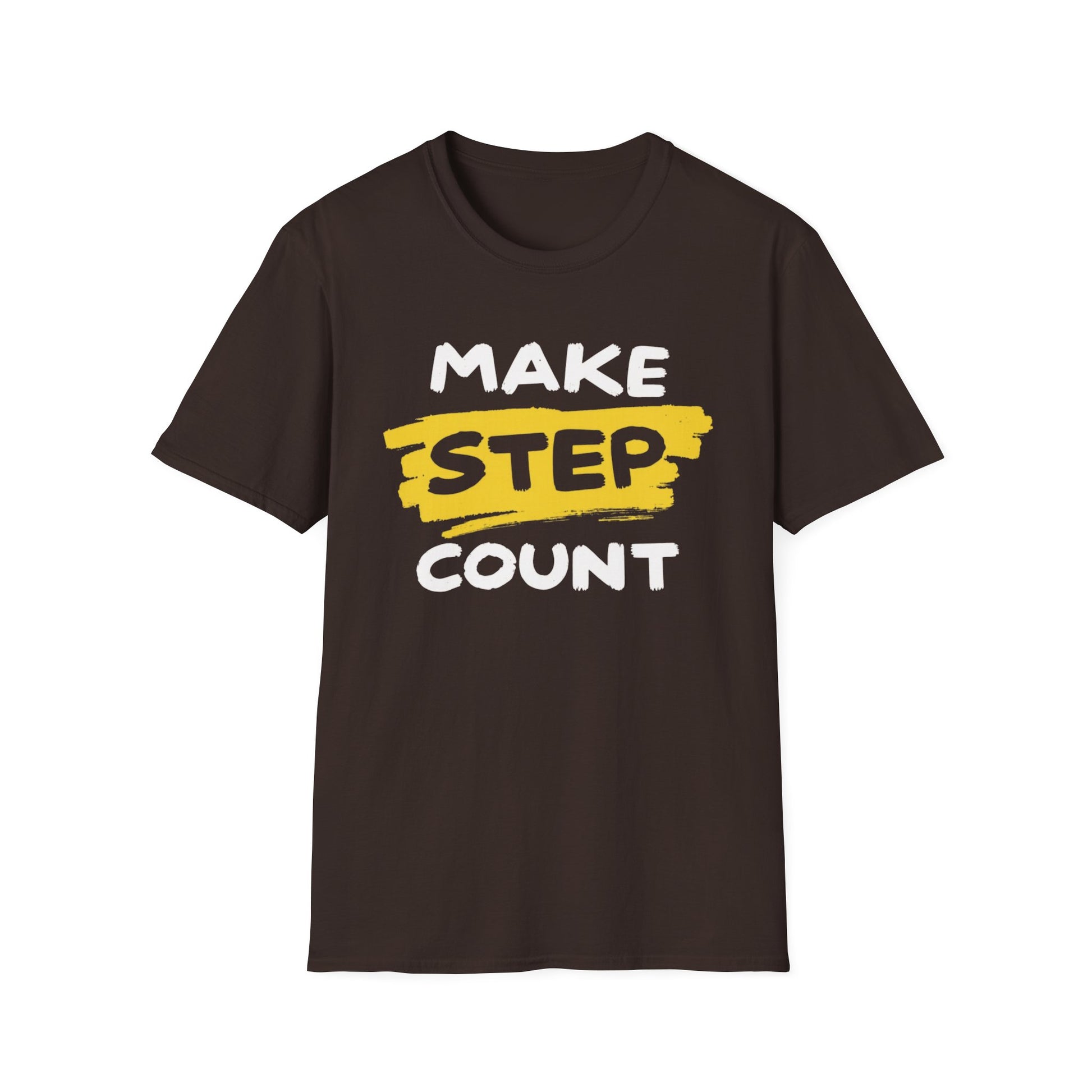 Make Step Count graphic t-shirt mockup