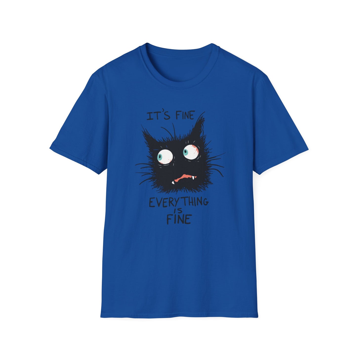 It's Fine. Everything Is Fine graphic t-shirt mockup