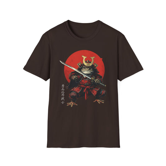 Japanese Frog Warrior graphic t-shirt mockup