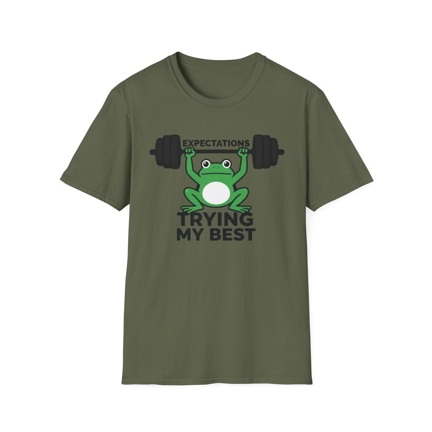 Expectation: Trying My Best graphic t-shirt mockup
