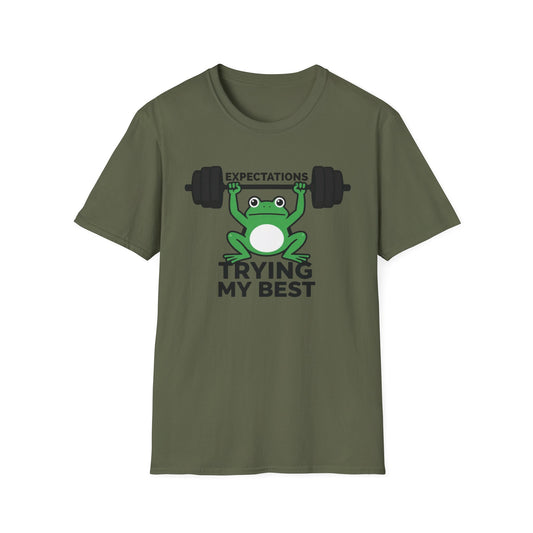 Expectation: Trying My Best graphic t-shirt mockup