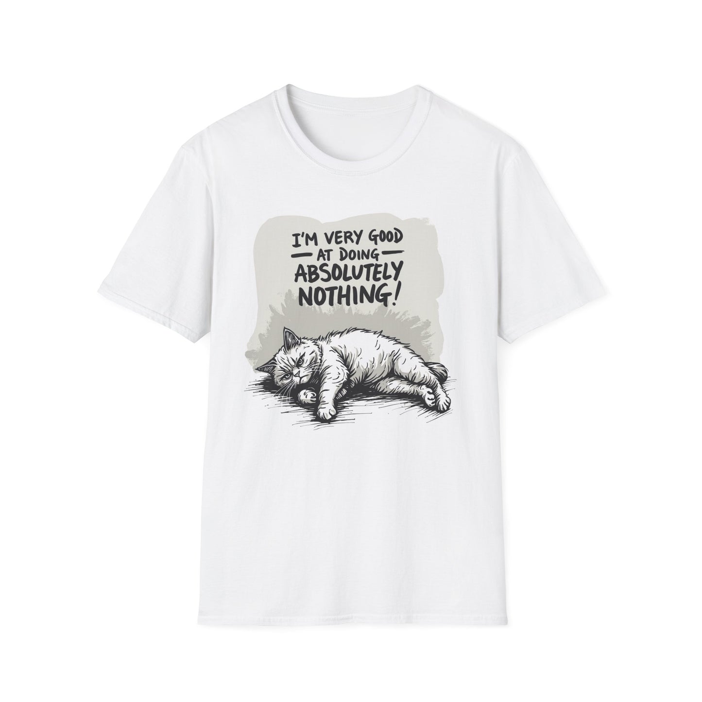 I'm Very Good at Doing Absolutely Nothing graphic t-shirt mockup