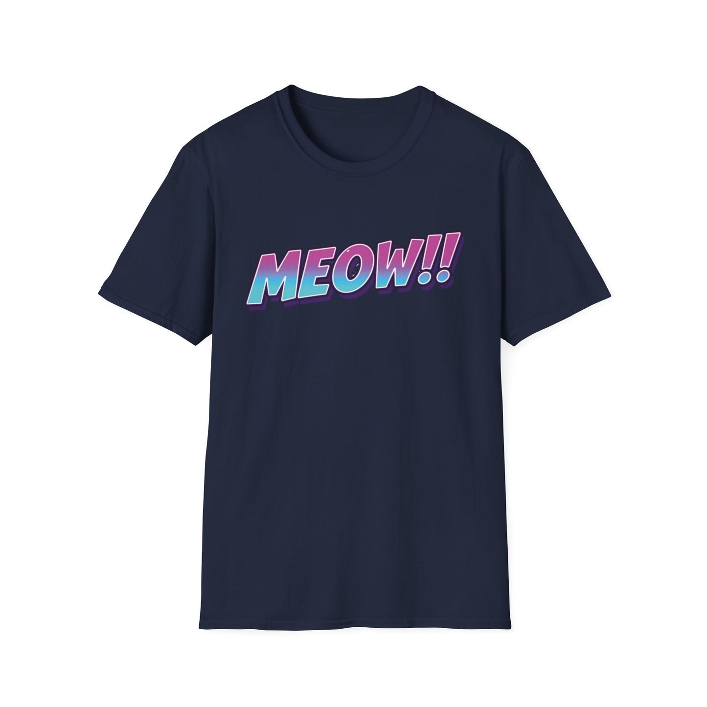 Meow graphic t-shirt mockup