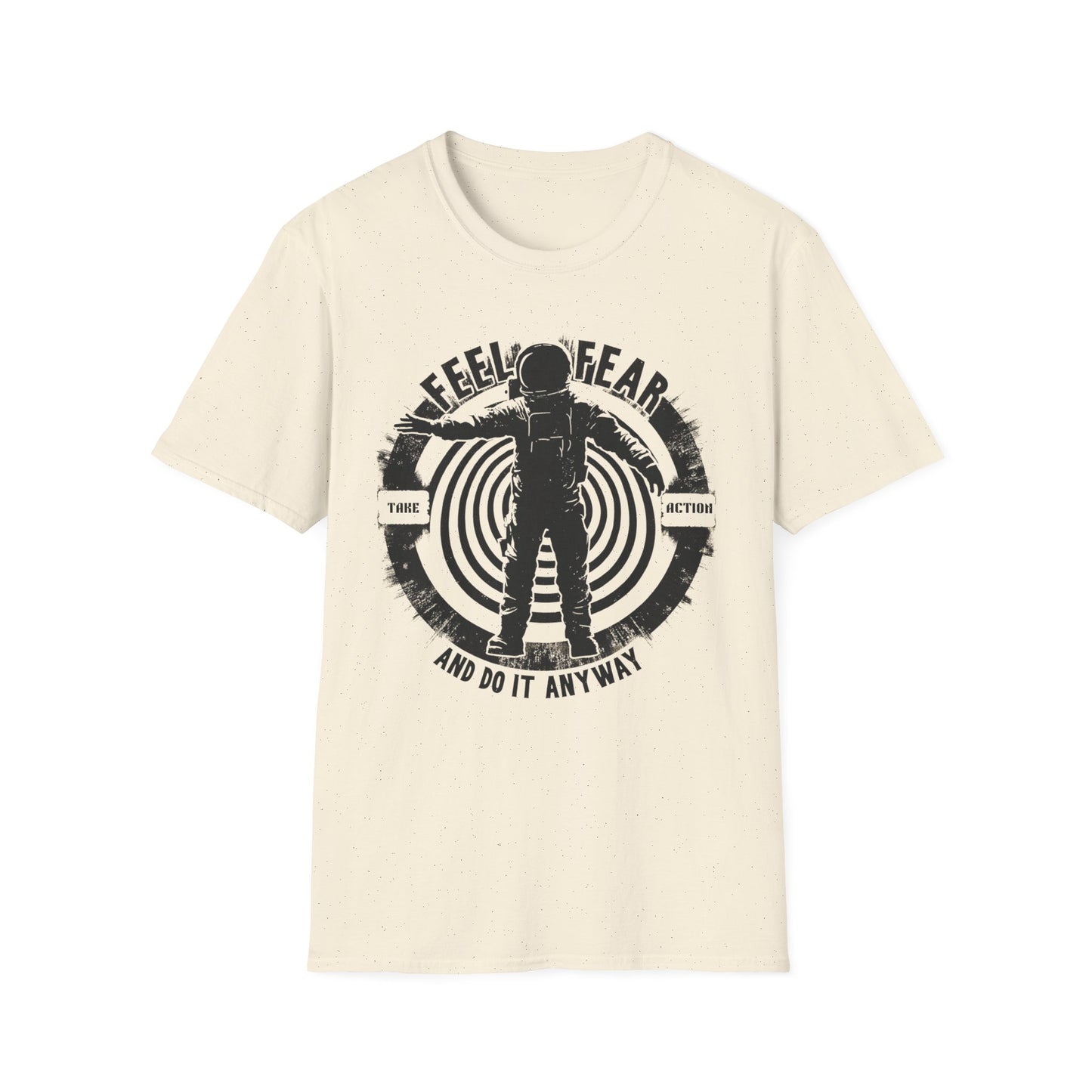 Feel Fear and Do It Anyway graphic t-shirt mockup