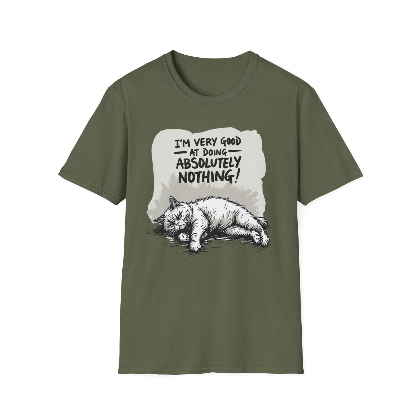 I'm Very Good at Doing Absolutely Nothing graphic t-shirt mockup