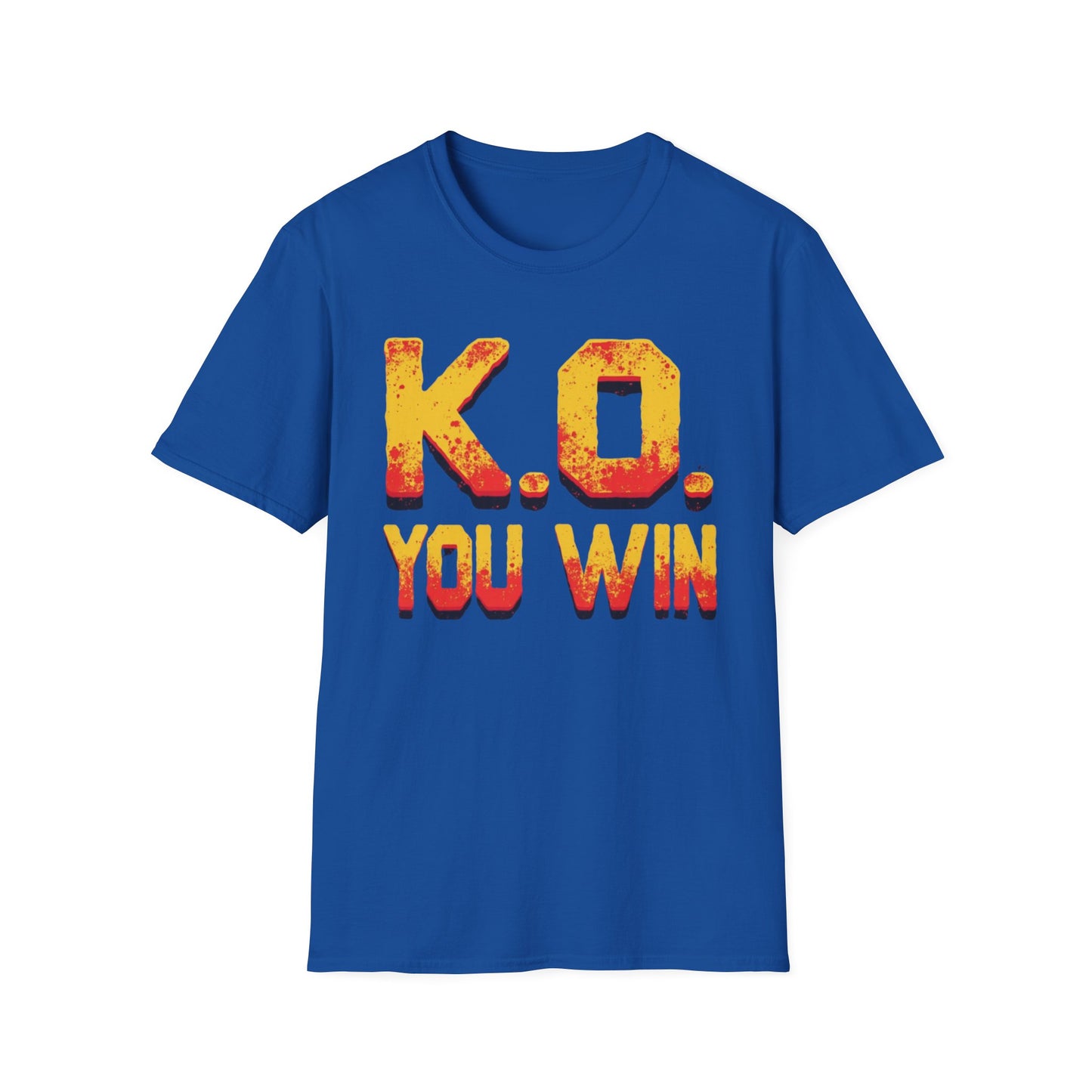 KO You Win graphic t-shirt mockup