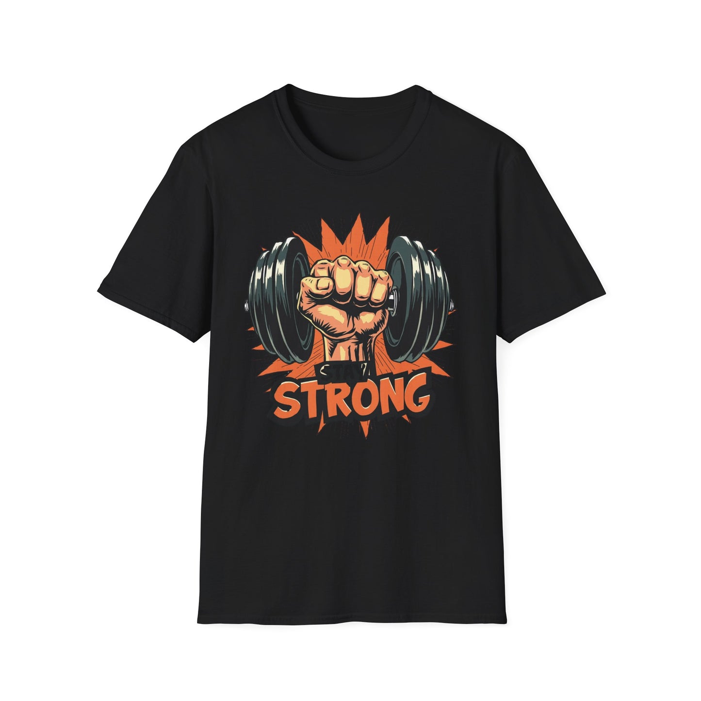 Stay Strong graphic t-shirt mockup