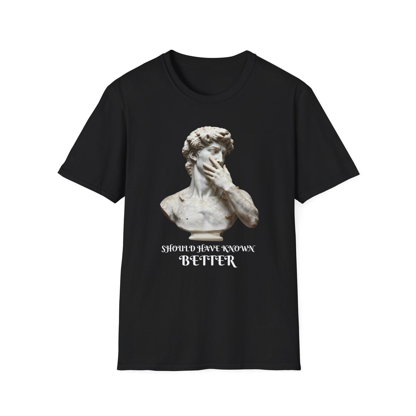 Should Have Known Better graphic t-shirt mockup
