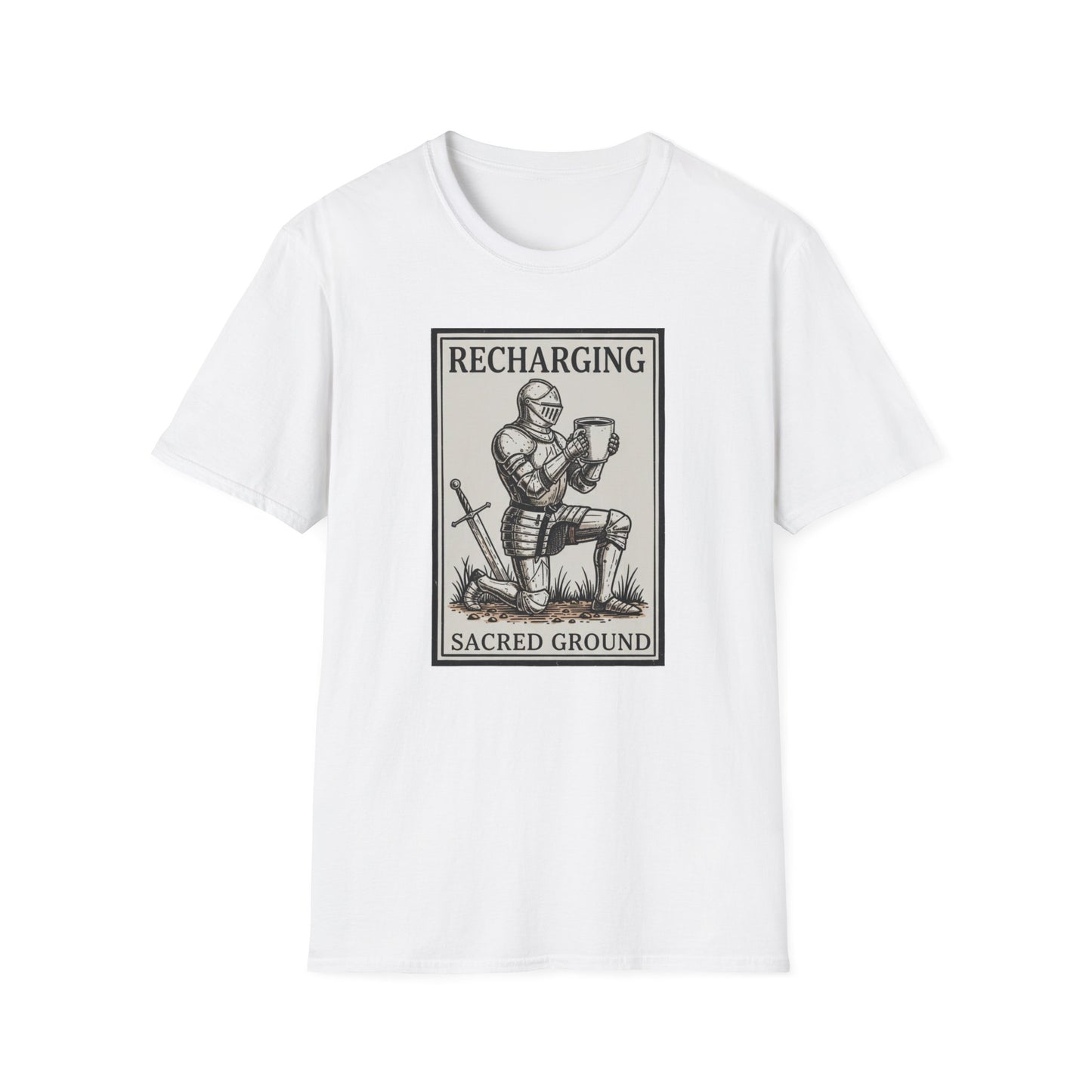 Recharging: Sacred Ground graphic t-shirt mockup