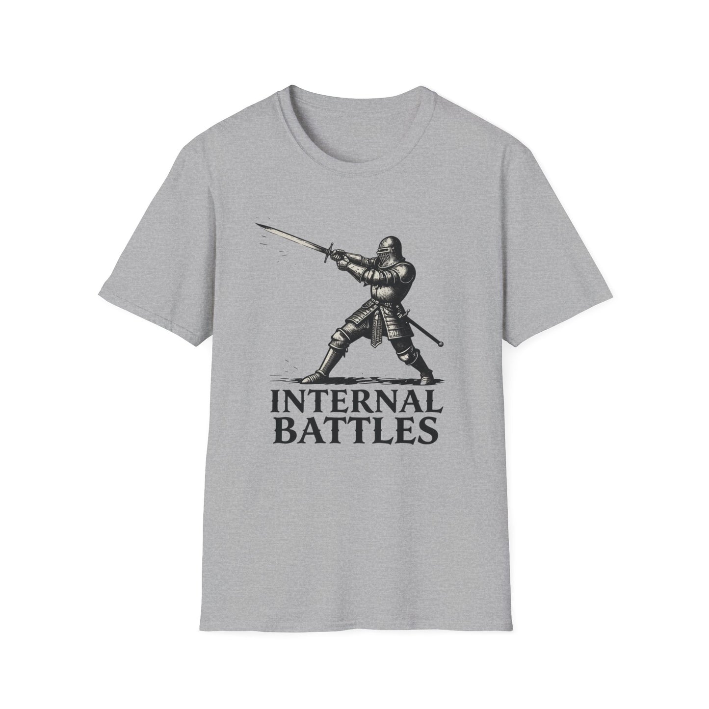 Internal Battles graphic t-shirt mockup