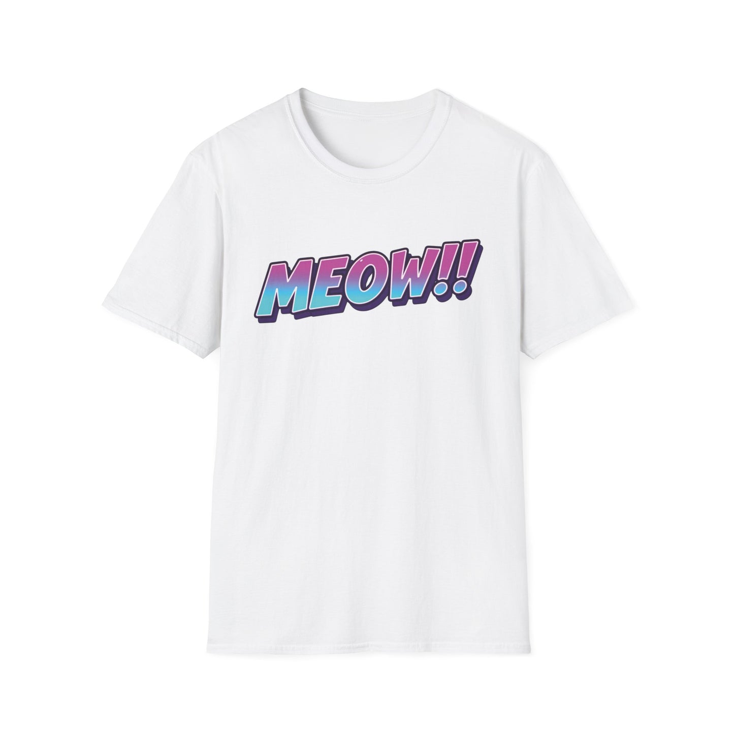 Meow graphic t-shirt mockup