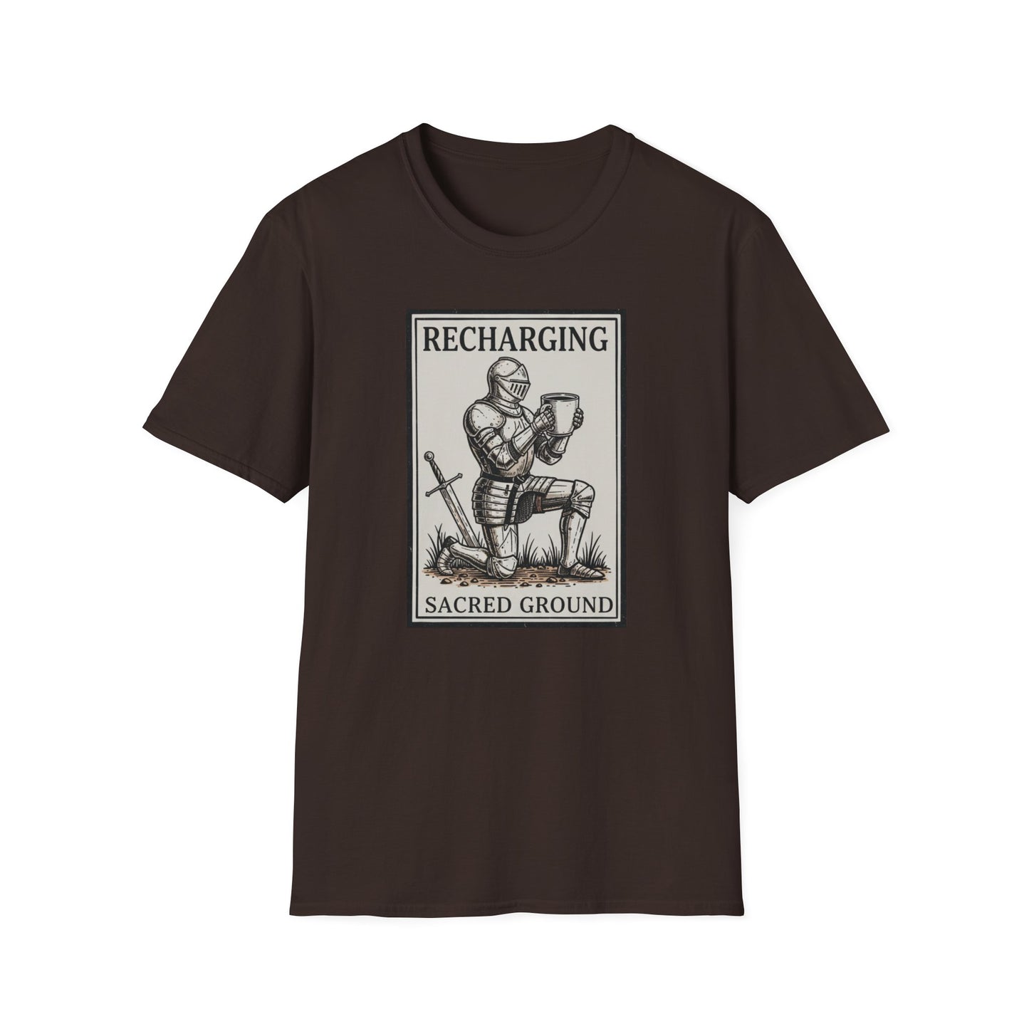 Recharging: Sacred Ground graphic t-shirt mockup