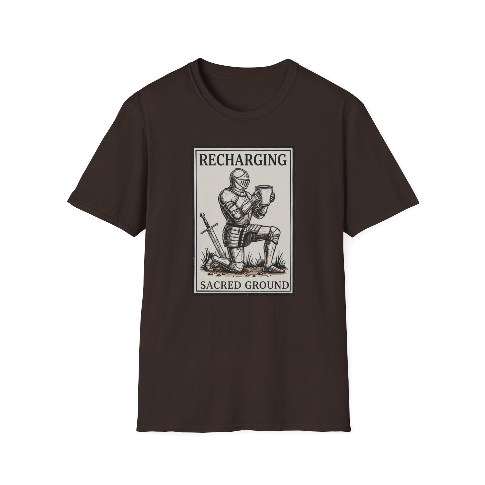 Recharging: Sacred Ground graphic t-shirt mockup