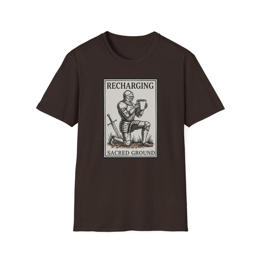 Recharging: Sacred Ground graphic t-shirt mockup