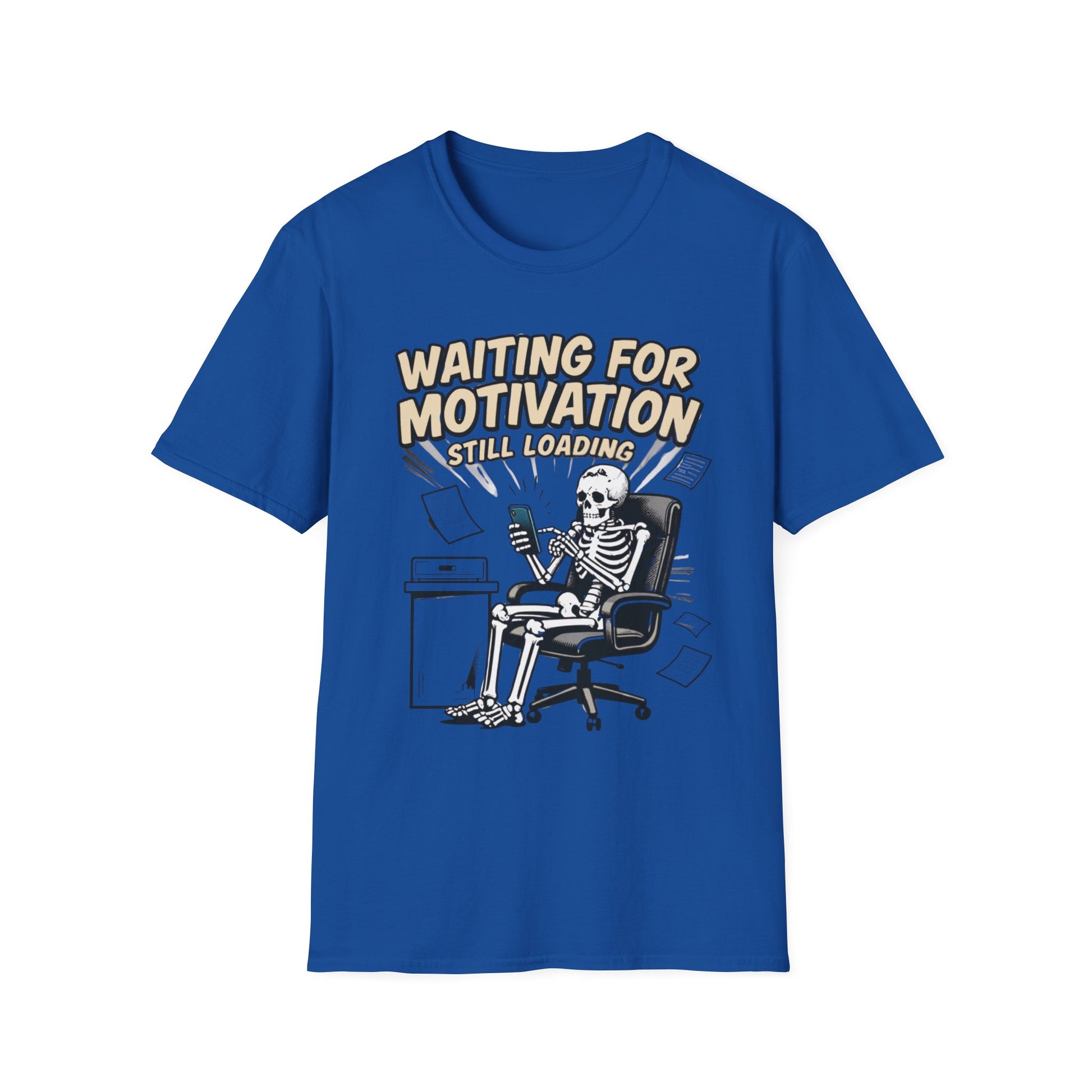 Waiting for Motivation... Still Loading graphic t-shirt mockup