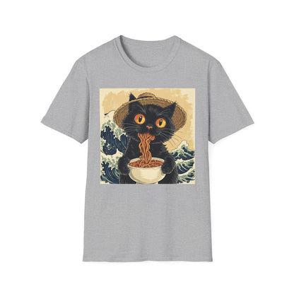 Ramen Cat Again - Bowl Edition graphic t-shirt mockup