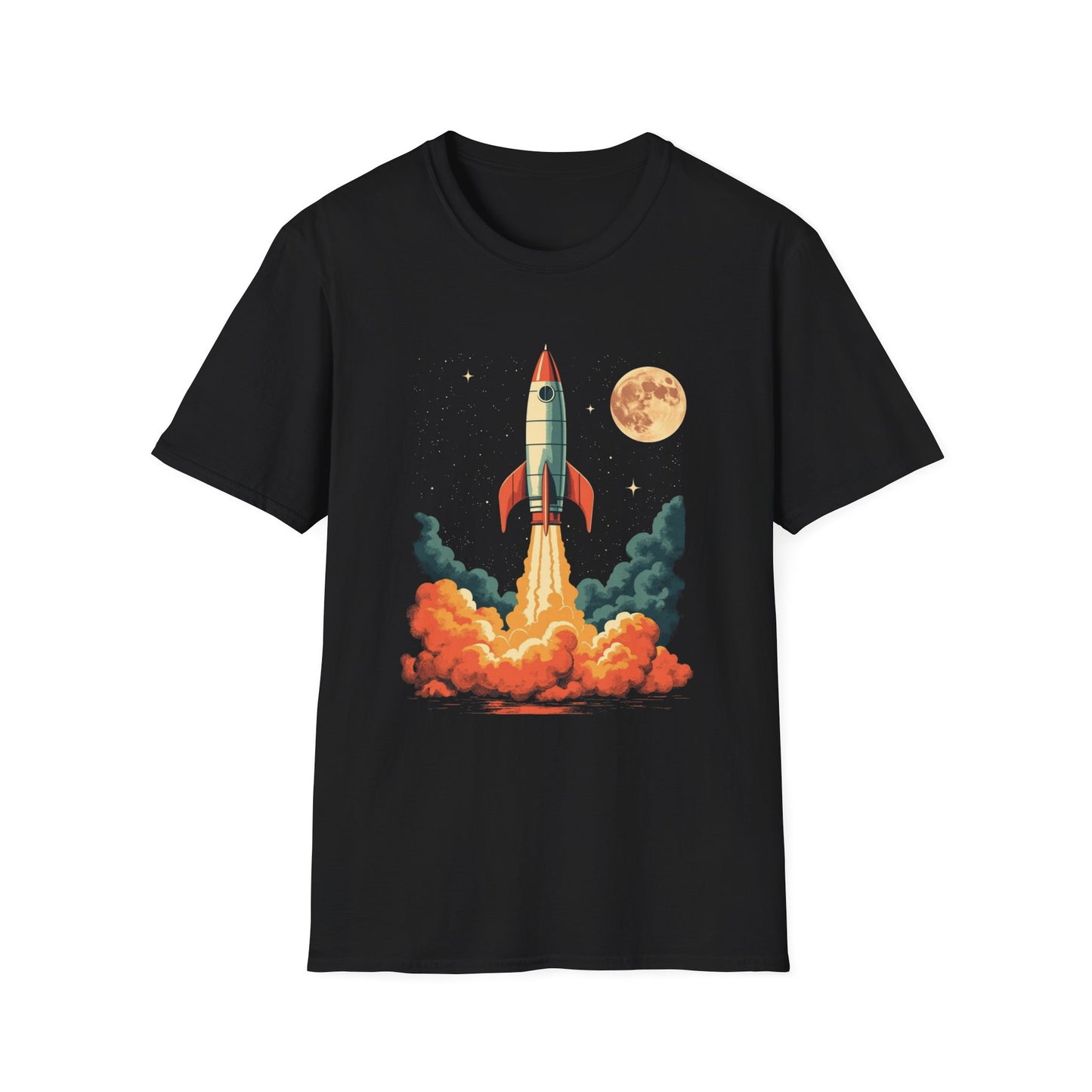 See You on the Moon - Skeleton Edition graphic t-shirt mockup