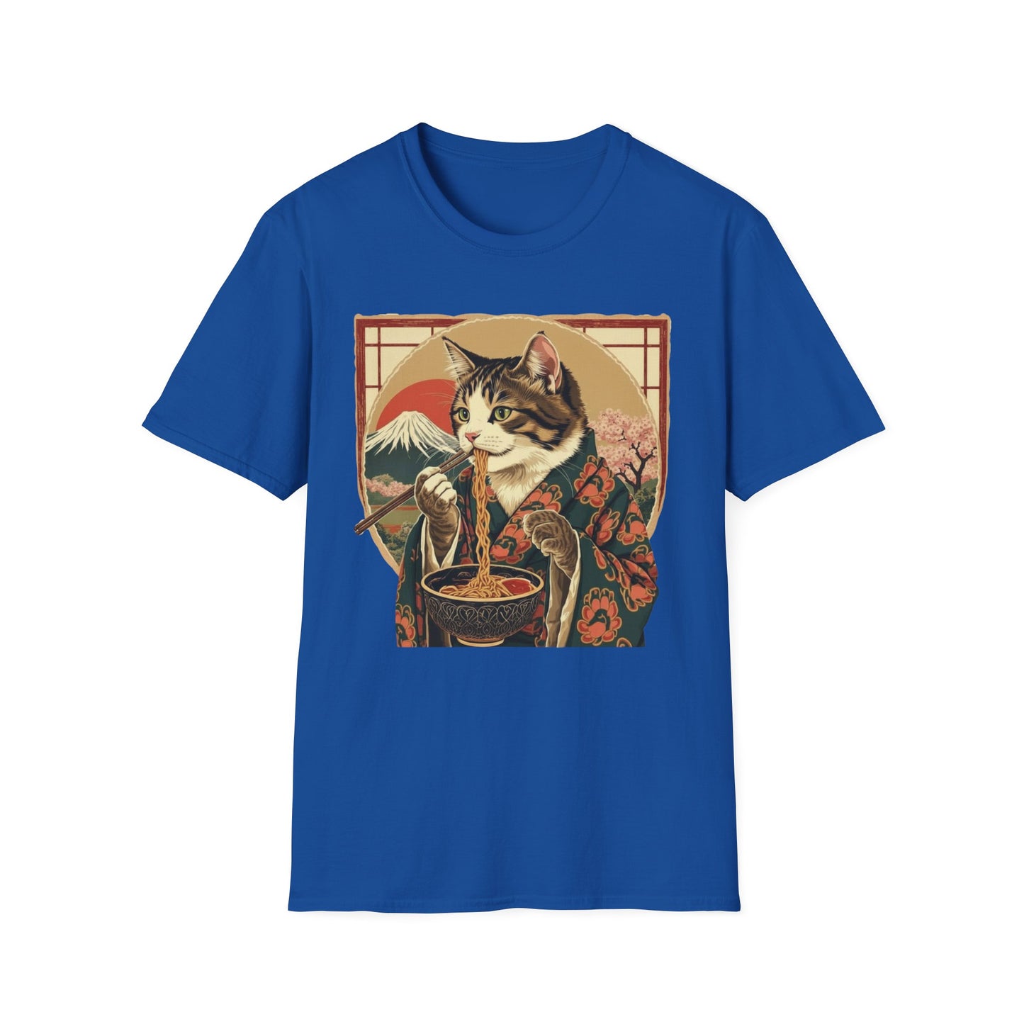 Ramen Cat Again - Repeat Edition graphic t-shirt mockup