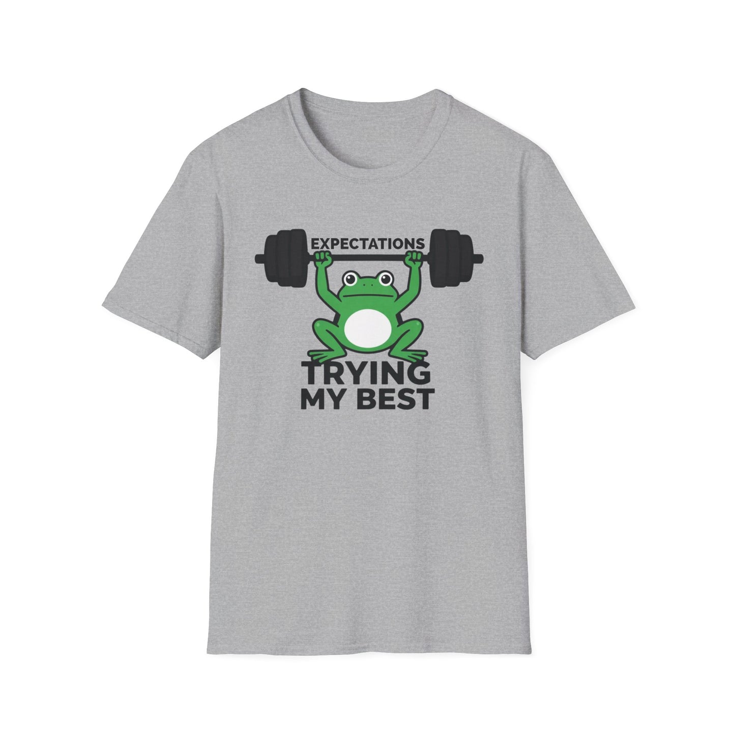 Expectation: Trying My Best graphic t-shirt mockup
