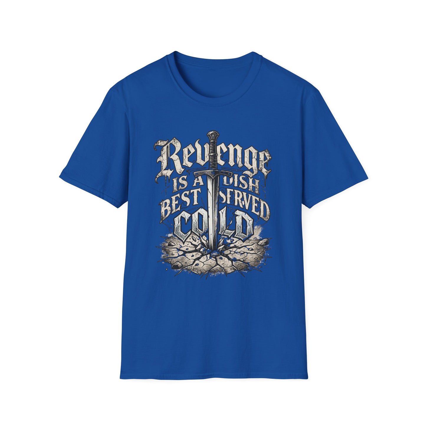 Revenge Is a Dish Best Served Cold - Classic graphic t-shirt mockup