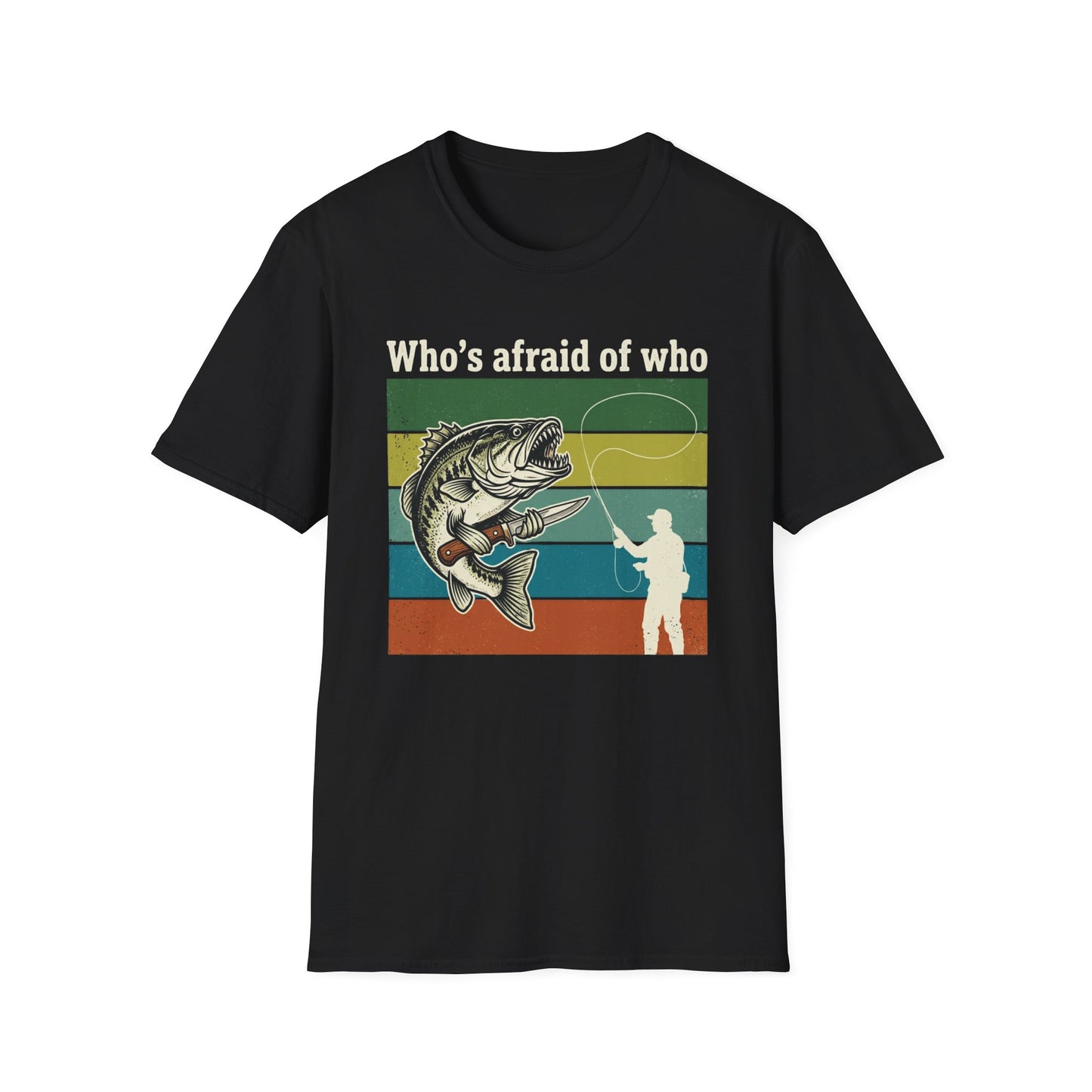 Who's Afraid of Who graphic t-shirt mockup