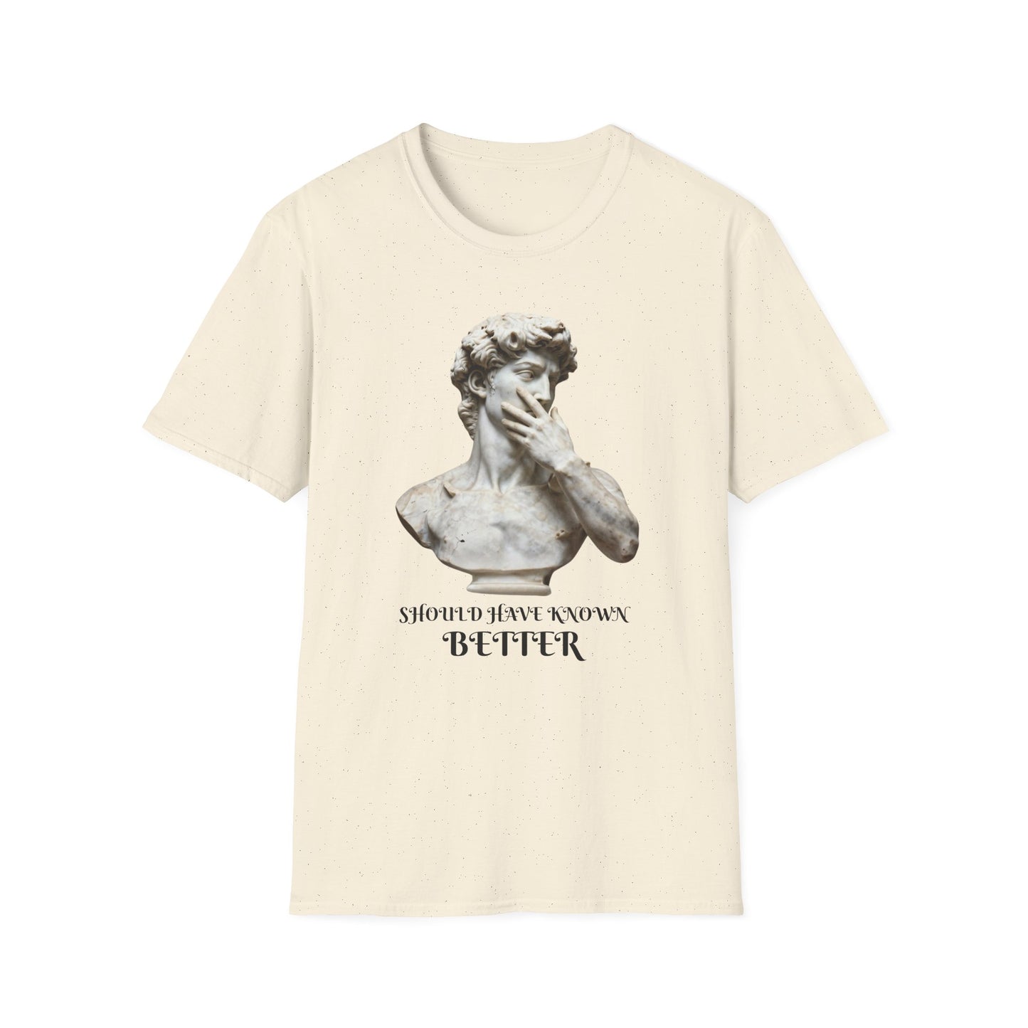 Should Have Known Better graphic t-shirt mockup