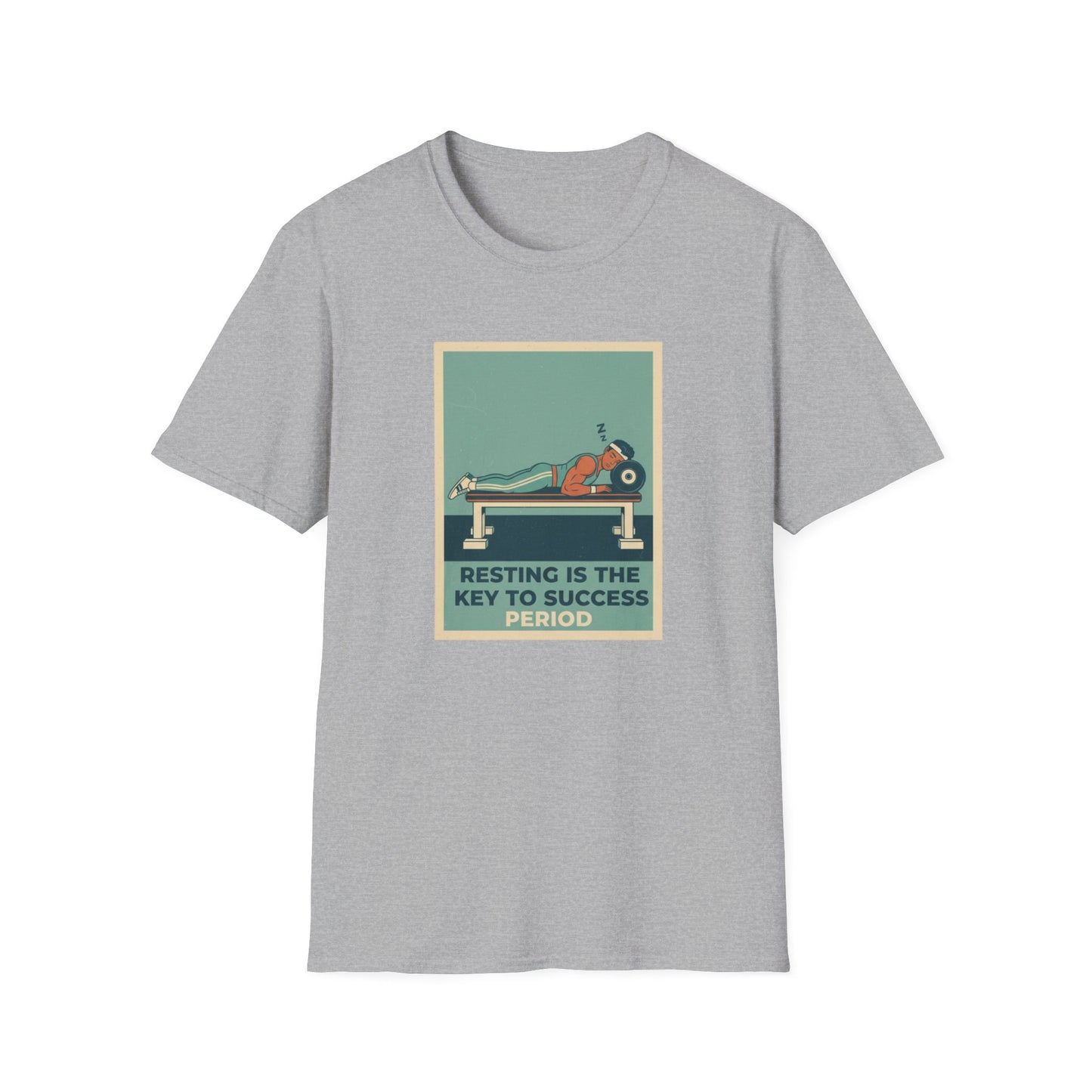 Resting Is the Key to Success graphic t-shirt mockup