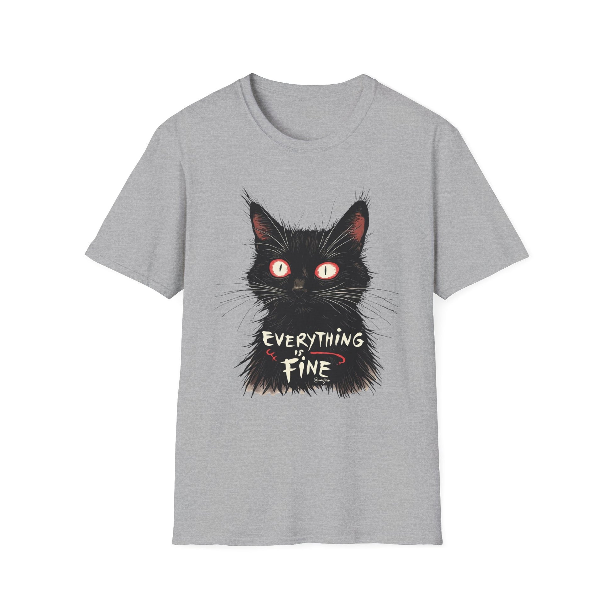 Everything Is Fine graphic t-shirt mockup