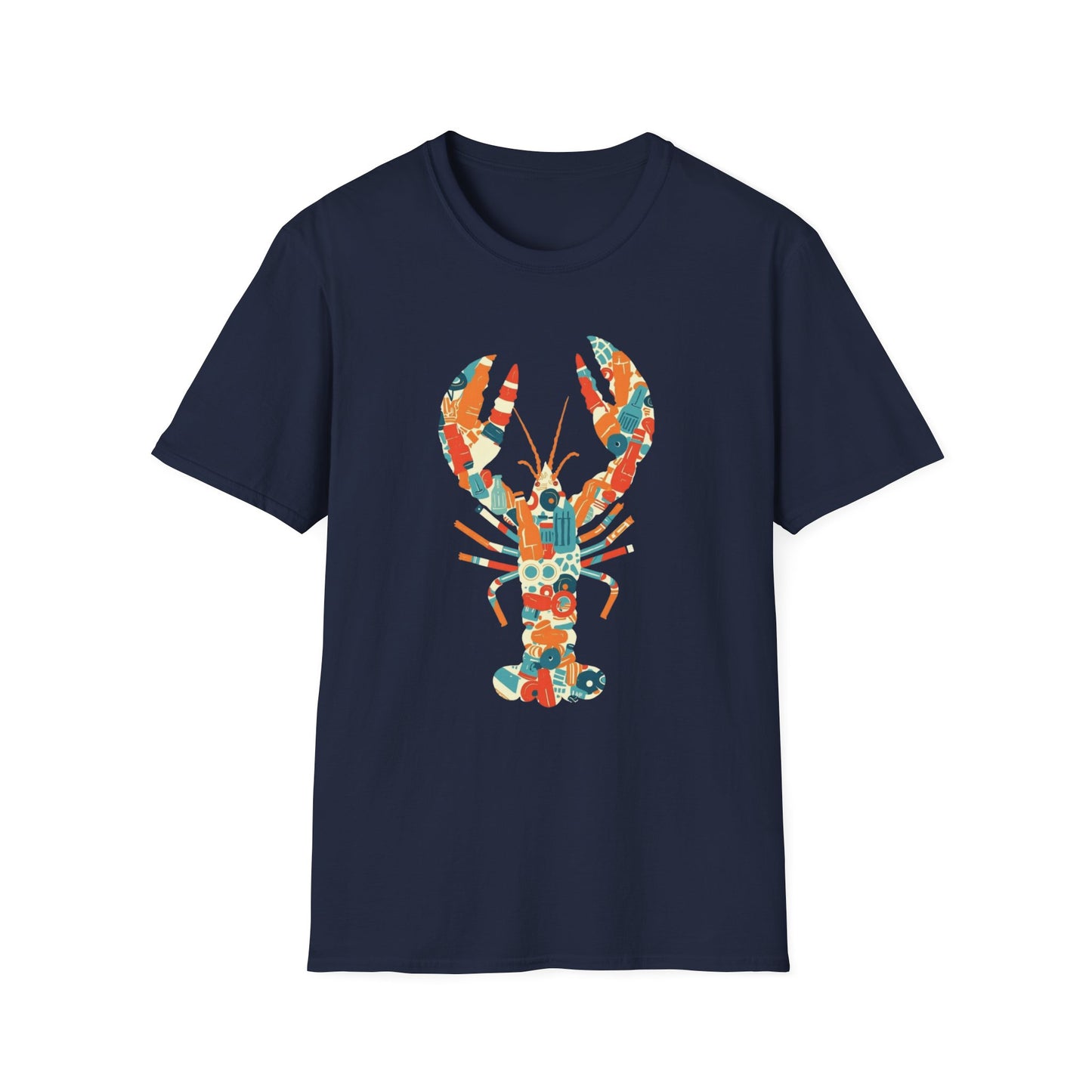 Plastic Lobster graphic t-shirt mockup