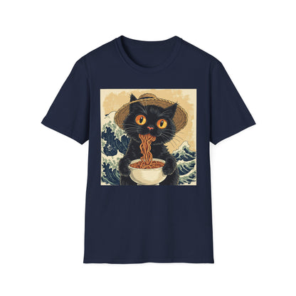 Ramen Cat Again - Bowl Edition graphic t-shirt mockup