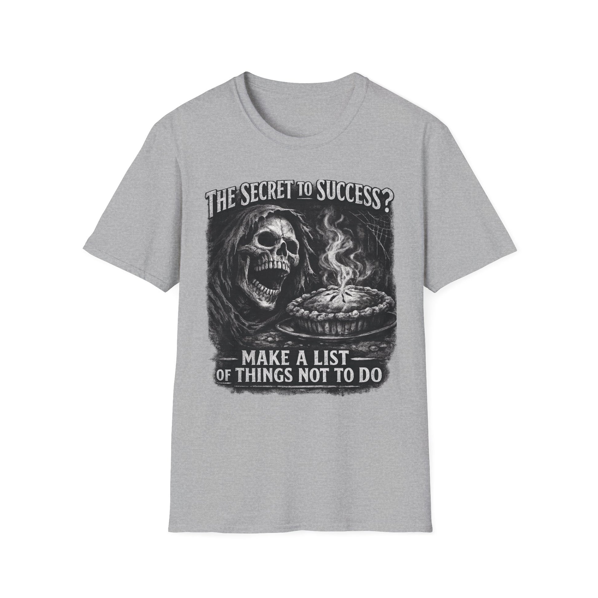The Secret of Success: Things Not to Do graphic t-shirt mockup