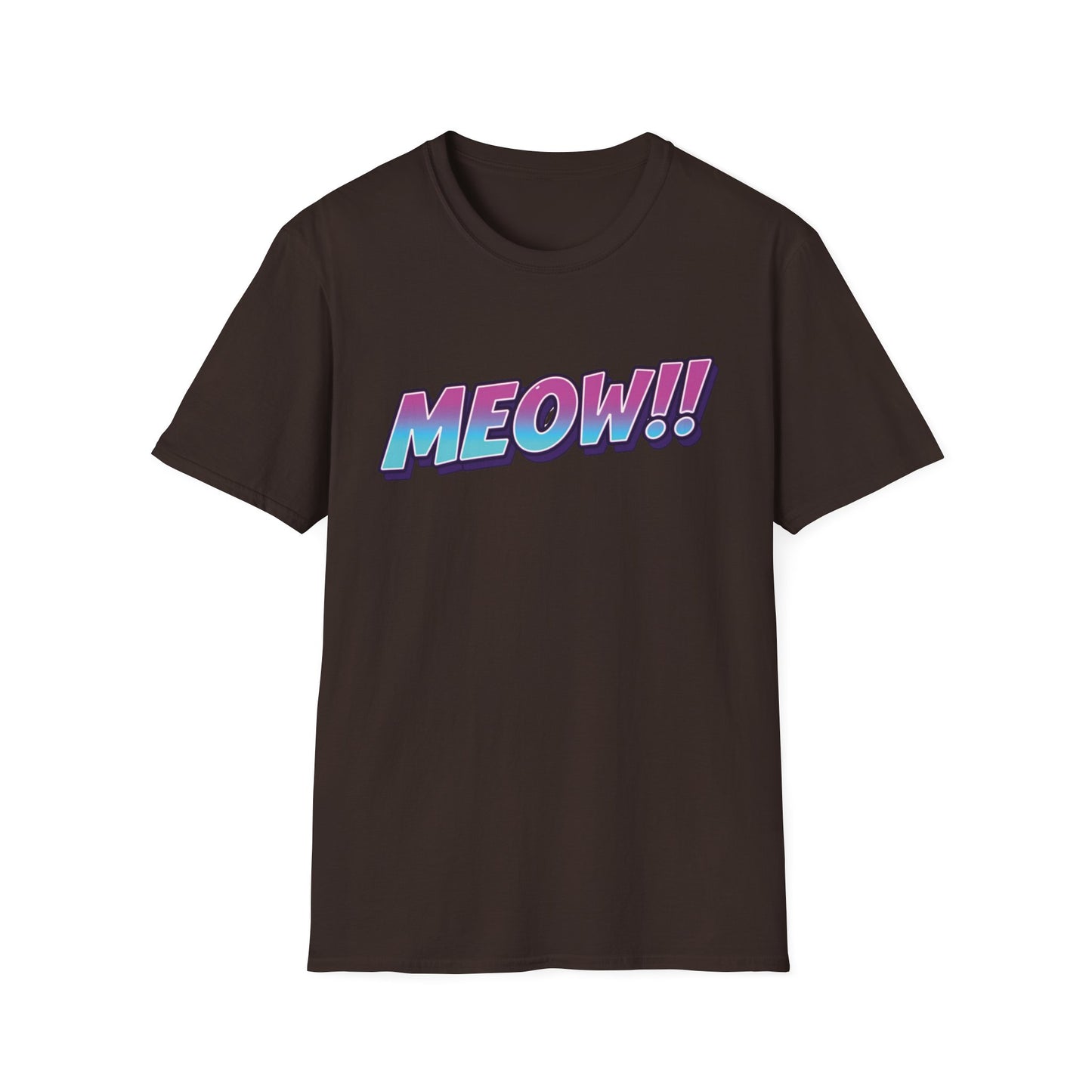 Meow graphic t-shirt mockup