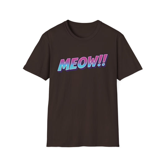 Meow graphic t-shirt mockup