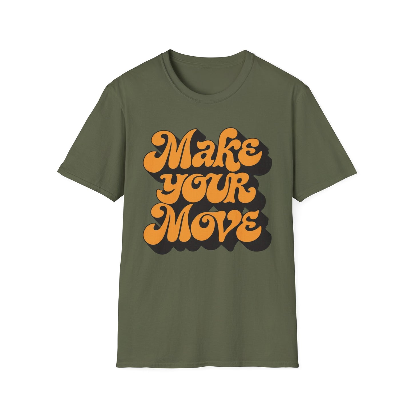 Make Your Move graphic t-shirt mockup