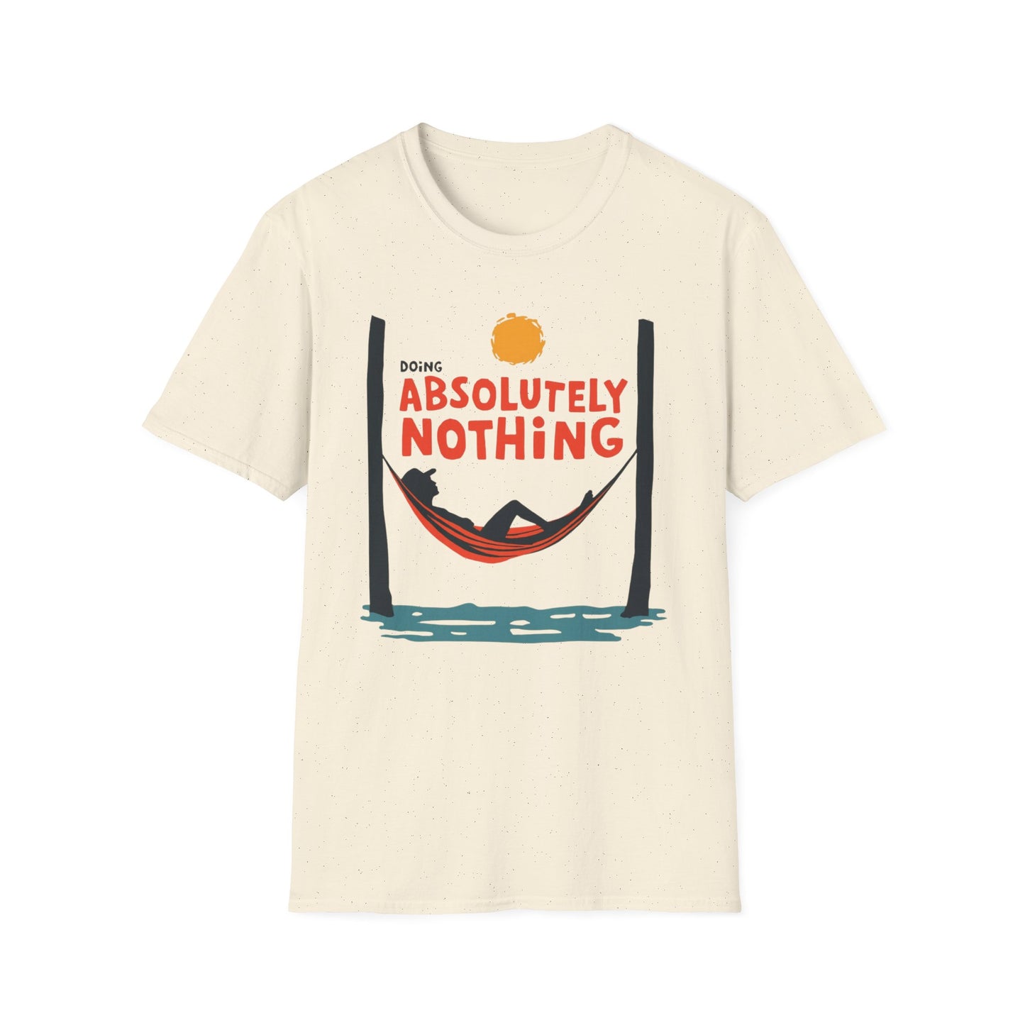 Doing Absolutely Nothing graphic t-shirt mockup