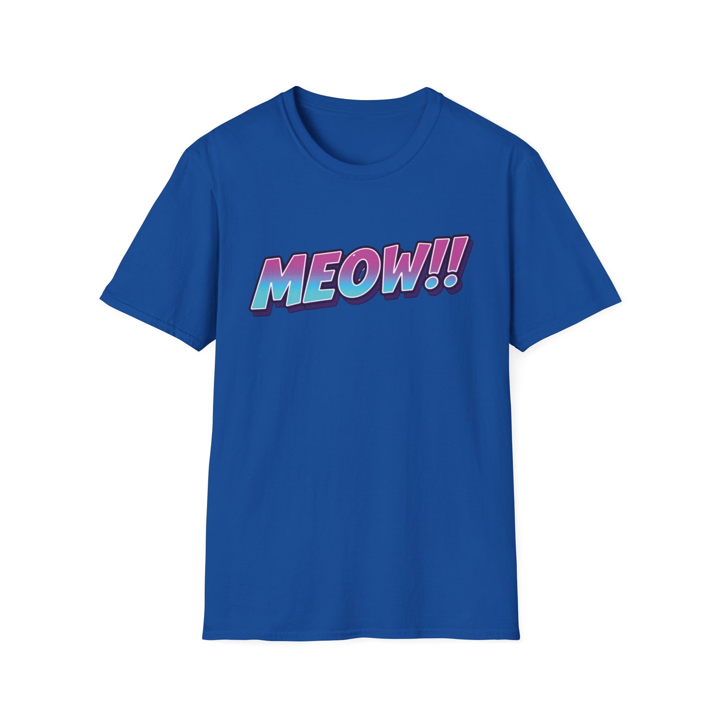 Meow graphic t-shirt mockup